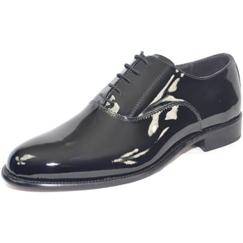 Malu Shoes Scarpe calzature business man eleganti colore nero vernice vera Nero