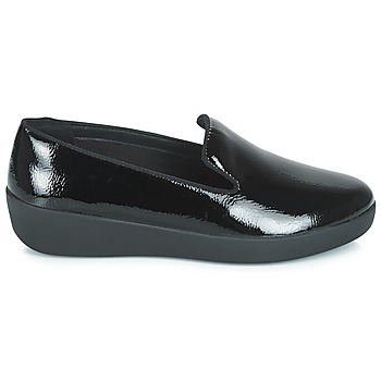 FitFlop AUDREY SMOKING SLIPPERS CRINKLE PATENT