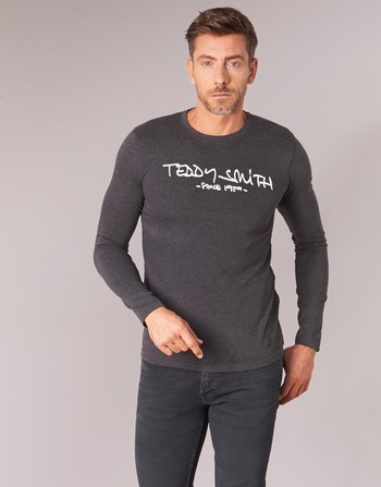 Abbigliamento Uomo T-shirts a maniche lunghe Teddy Smith TICLASS 3 ML Grigio