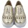Scarpe Donna Sneakers Exton Scarpe Donna Stringate, Francesine in Pelle-E03 Oro