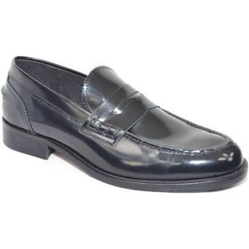 Image of Scarpe Malu Shoes Scarpe Scarpe uomo mocassino nero abrasivato fondo cuoio antiscivolo m