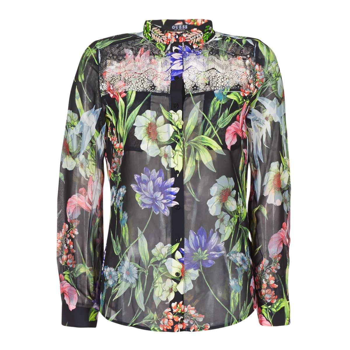 Abbigliamento Donna Camicie Guess CLOUIS Nero / Multicolore