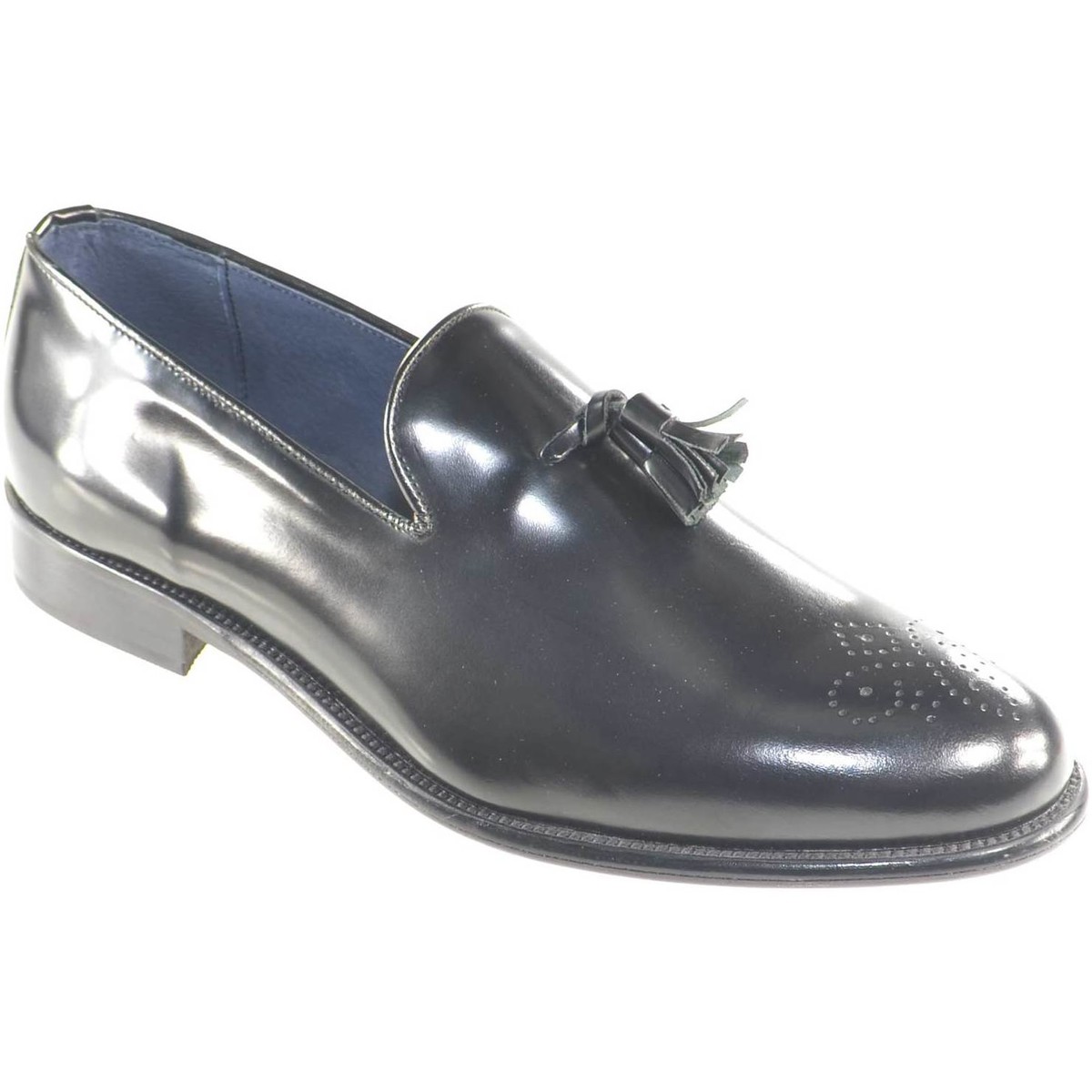 Scarpe Uomo Mocassini Malu Shoes scarpe mocassino uomo nero moda classico vero cuoio eleganti ce Nero