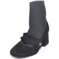 Stivaletti Malu Shoes  scarpe donna tronchetto calzino moda slip on con mocassino base
