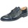 Scarpe Uomo Derby & Richelieu Malu Shoes Scarpe uomo stringate classiche con mezza punta suola di vero c Nero