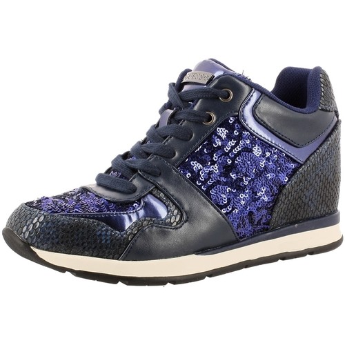 Scarpe Donna Sneakers Guess LACEYY PAILLETTES Grigio