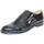 Scarpe Uomo Derby & Richelieu Malu Shoes Scarpe eleganti mezza punta nero vernice vera pelle made in ita Nero
