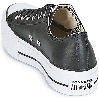 Converse CHUCK TAYLOR ALL STAR LIFT CLEAN OX LEATHER Nero / Bianco