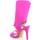 Scarpe Donna Sandali Malu Shoes sandali donna tacco in lycra elastene con gambale alto fucsia g Multicolore