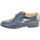 Scarpe Uomo Derby & Richelieu Malu Shoes Scarpe classiche francesina mezza punta stringata pellame abras Blu