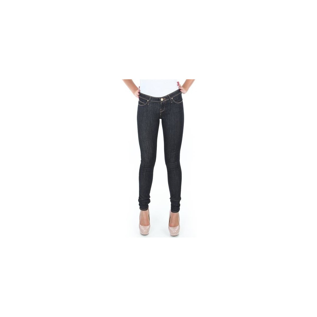 Abbigliamento Donna Jeans skynny Lee Toxey Rinse Deluxe L527SV45 Blu
