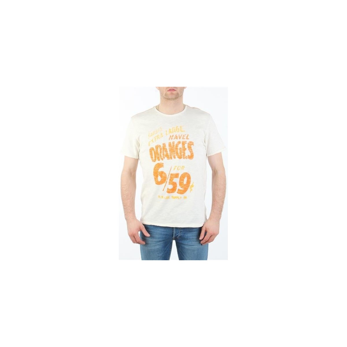 Abbigliamento Uomo T-shirt & Polo Lee MARCANTILE L668ABBC Bianco