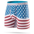 Image of Boxer Stance Boxer Bicentennial Boxer Brief - Red
