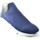 Scarpe Uomo Sneakers basse Made In Italia Scarpe uomo calzino lycra blu fondo bianco antistatica e antisc Multicolore