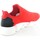 Scarpe Uomo Sneakers basse Malu Shoes Scarpe uomo calzino lycra rosso fondo bianco antistatica e anti Rosso