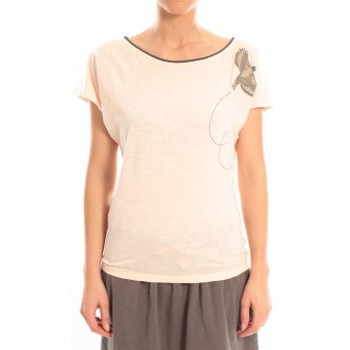 Abbigliamento Donna T-shirt maniche corte Blune T-Shirt Libre Comme l'Air LCL-TF02E13 Rose Rosa