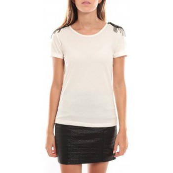 Abbigliamento Donna Top / Blusa Vero Moda Barut SS Top 96915 Blanc Bianco