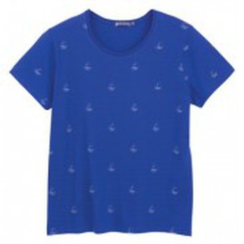 Abbigliamento Donna T-shirt maniche corte Petit Bateau Tee shirt MC 3433448220 Bleu Blu