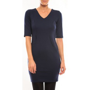 Abbigliamento Donna Vestiti Vero Moda Regina 2/4 Short Dress 10099101 Bleu Blu