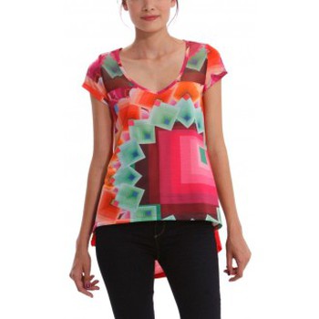 Abbigliamento Donna T-shirt maniche corte Desigual T-shirt Yury 41T2563 Rosso
