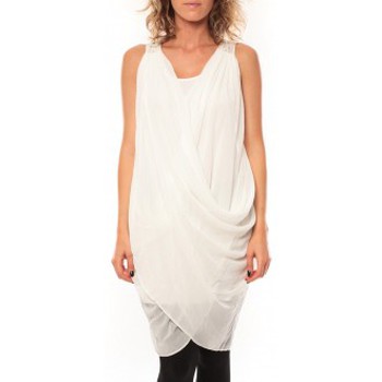 Abbigliamento Donna Vestiti By La Vitrine ROBE Blakie SL Short Dress  Blanc Bianco
