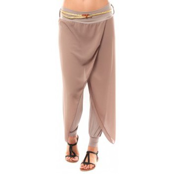Abbigliamento Donna Pantaloni morbidi / Pantaloni alla zuava Dress Code Pantalon O.D Fashion Beige Beige