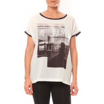 Abbigliamento Donna T-shirt maniche corte Vero Moda Weei SL Wide Top 10113882 Blanc Bianco