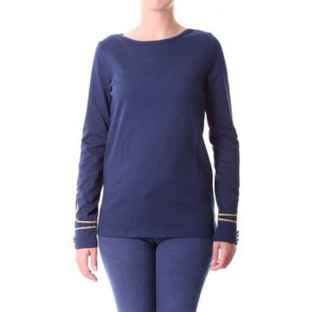 Abbigliamento Donna T-shirts a maniche lunghe Little Marcel T-shirt Tigalon H14IBF240 Bleu Blu