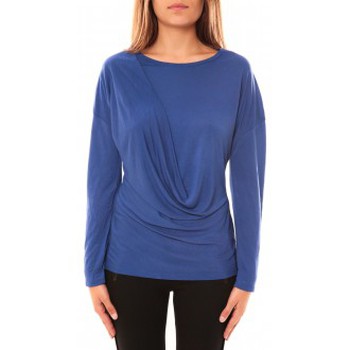 Abbigliamento Donna T-shirts a maniche lunghe Coquelicot T-shirt CQTW14303 Bleu Blu