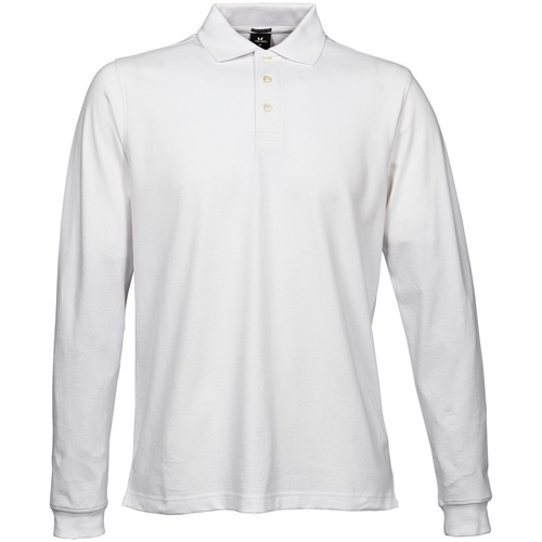Abbigliamento Uomo Polo maniche lunghe Tee Jays TJ1406 Bianco