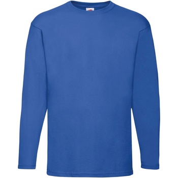 Abbigliamento Uomo T-shirts a maniche lunghe Fruit Of The Loom 61038 Blu