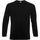 Abbigliamento Uomo T-shirts a maniche lunghe Fruit Of The Loom 61038 Nero