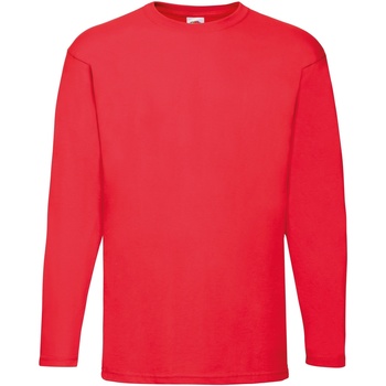 Abbigliamento Uomo T-shirts a maniche lunghe Fruit Of The Loom 61038 Rosso