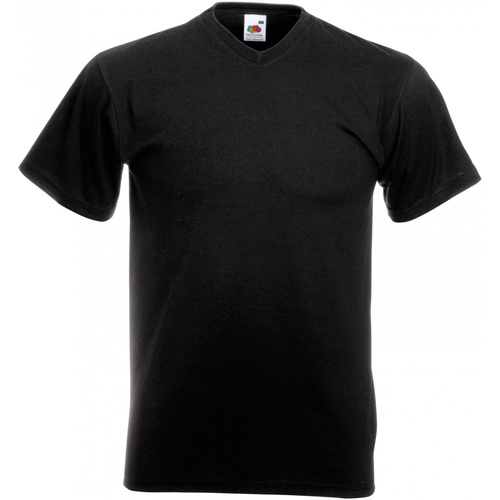 Abbigliamento Uomo T-shirt maniche corte Fruit Of The Loom 61066 Nero
