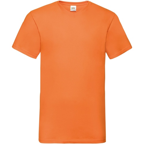 Abbigliamento Uomo T-shirt maniche corte Fruit Of The Loom 61066 Arancio