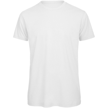Abbigliamento Uomo T-shirts a maniche lunghe B And C TM042 Bianco