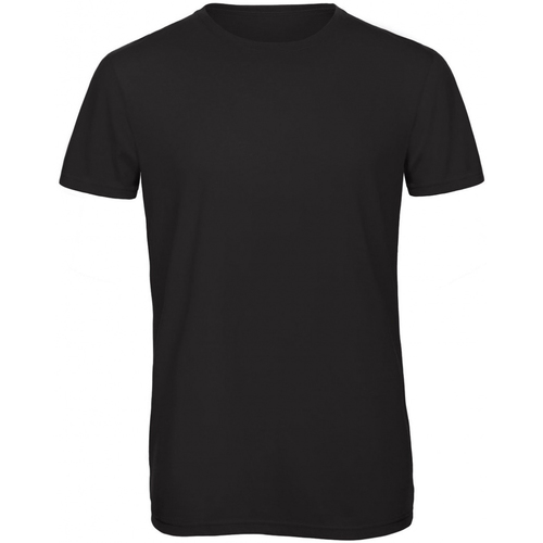 Abbigliamento Uomo T-shirt maniche corte B And C TM055 Nero