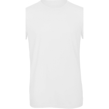 Abbigliamento Uomo T-shirt maniche corte B And C TM055 Bianco