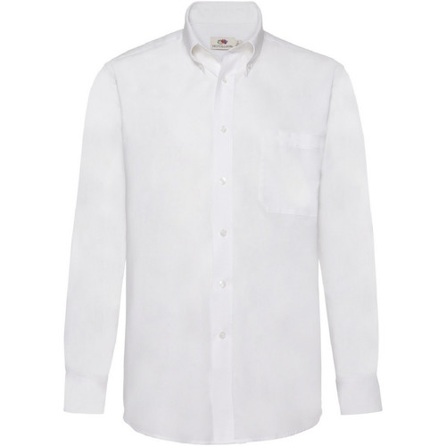 Abbigliamento Uomo Camicie maniche lunghe Fruit Of The Loom 65114 Bianco
