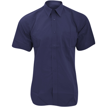 Abbigliamento Uomo Camicie maniche corte Fruit Of The Loom 65116 Blu