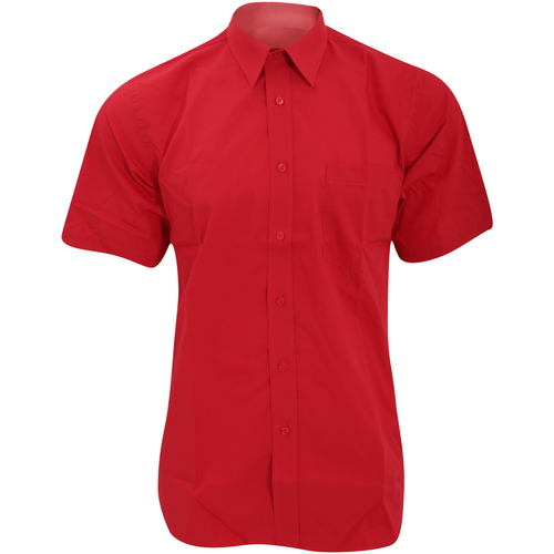Abbigliamento Uomo Camicie maniche corte Fruit Of The Loom 65116 Rosso