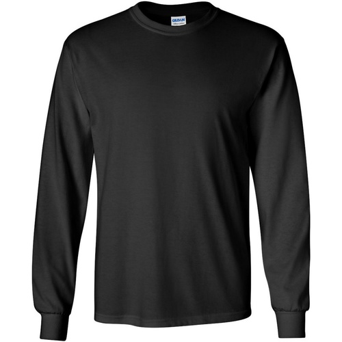 Abbigliamento Uomo T-shirts a maniche lunghe Gildan 2400 Nero