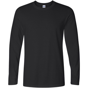 Abbigliamento Uomo T-shirts a maniche lunghe Gildan 64400 Nero