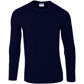 Abbigliamento Uomo T-shirts a maniche lunghe Gildan 64400 Blu