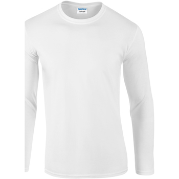 Abbigliamento Uomo T-shirts a maniche lunghe Gildan 64400 Bianco