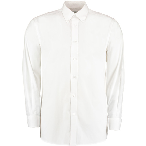 Abbigliamento Uomo Camicie maniche lunghe Kustom Kit KK140 Bianco