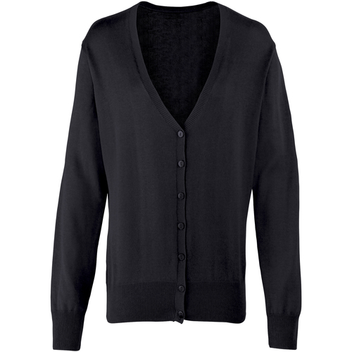 Abbigliamento Donna Gilet / Cardigan Premier Button Through Nero