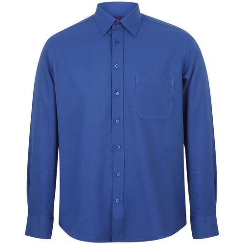 Abbigliamento Uomo Camicie maniche lunghe Henbury HB590 Blu