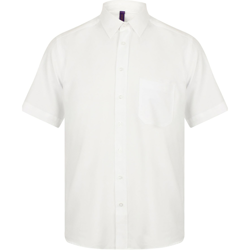Abbigliamento Uomo Camicie maniche corte Henbury HB595 Bianco