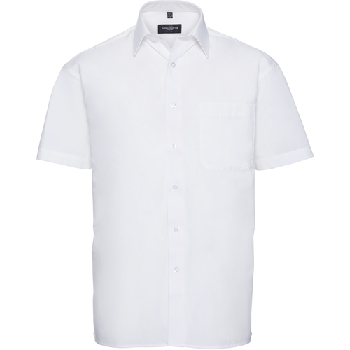 Abbigliamento Uomo Camicie maniche corte Russell J937M Bianco